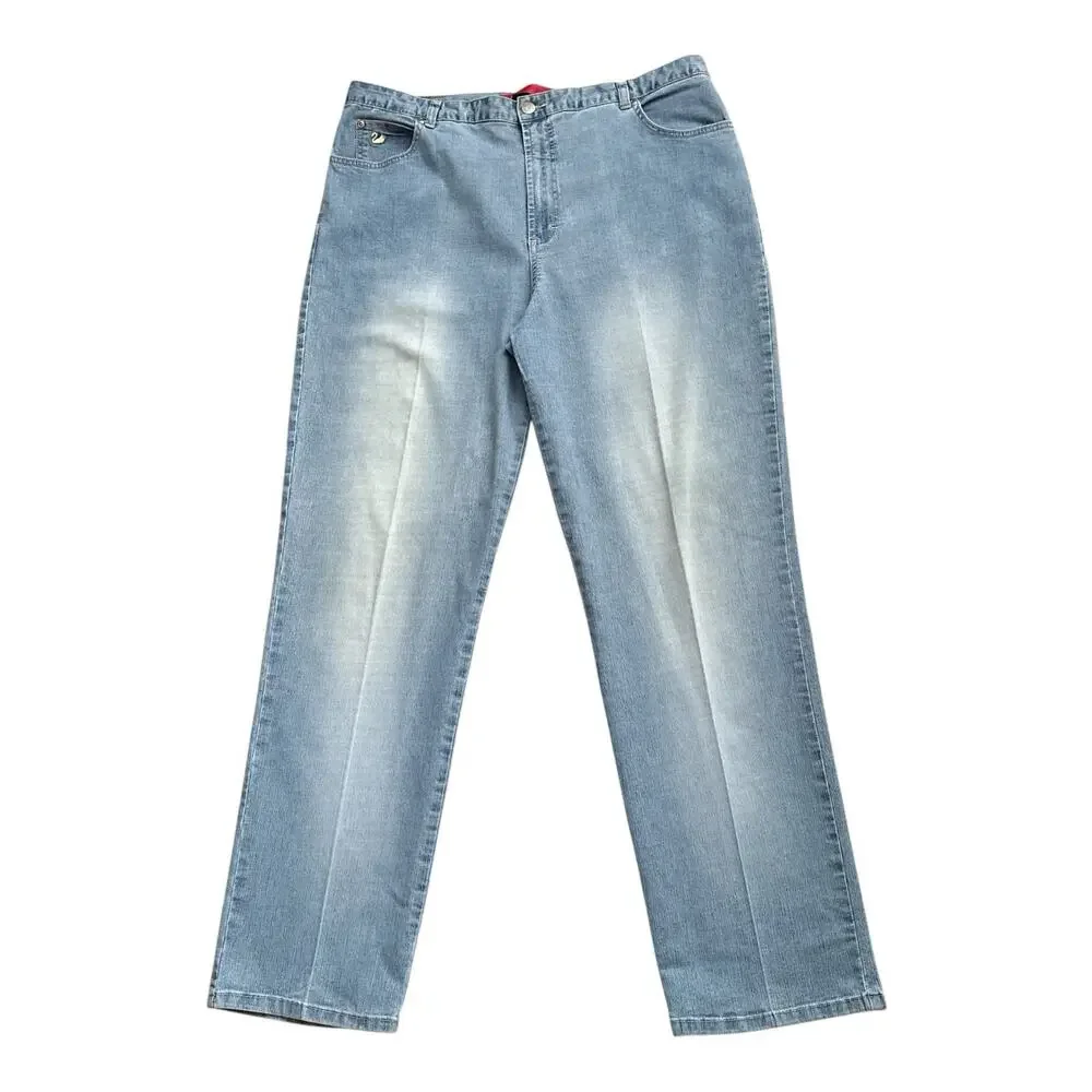 Gloria Vanderbilt Jeans Womens 16 Light Wash Straight Blue Vintage 31